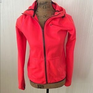 Nike Women's Neon Pink/ Coral Full Zip-Up Jacket /Hoodie Thera-Fit